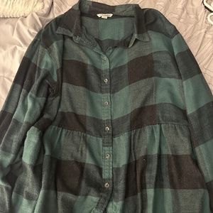 Flowy Flannel Shirt